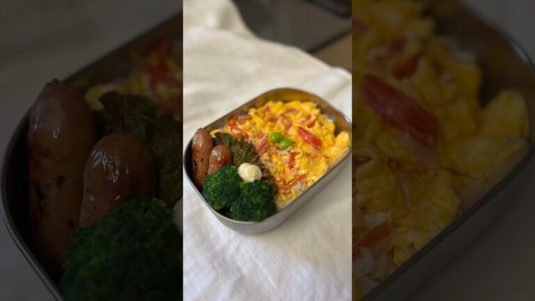 【爆速時短】天津飯弁当🍱 #同棲ご飯 #お弁当