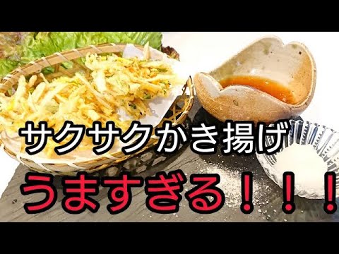 カロリーゼロ！？ビールがすすむ！！【夏野菜のかき揚げ】