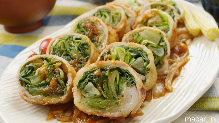 レタスしゃっきり！ 豚ロース肉の はちみつ 生姜焼き ロール のレシピ 作り方