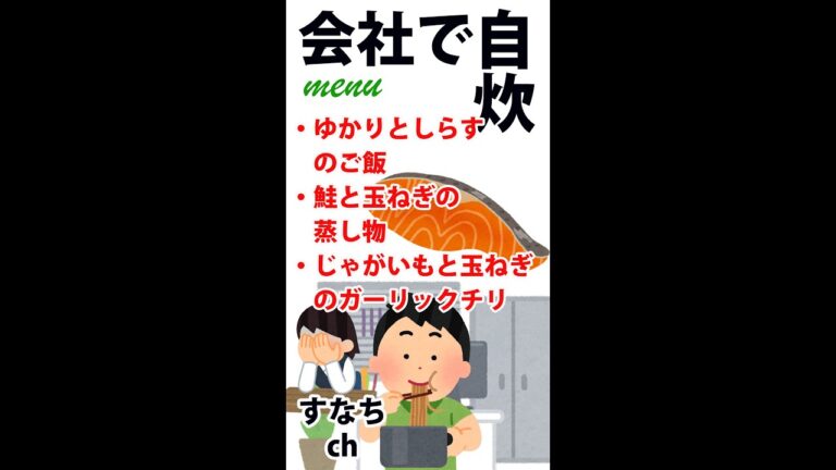 会社で自炊　ポータブル炊飯器で「ゆかりとしらすのご飯」「鮭と玉ねぎの蒸し物」「じゃがいもと玉ねぎのガーリックチリ」編 20220615