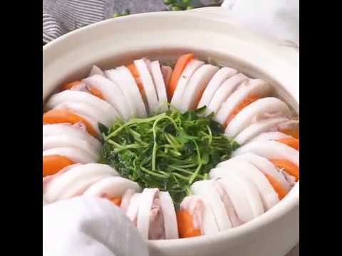 野菜たっぷり見た目も美しい 豚バラ肉と大根のミルフィーユ鍋 ｜ moguna[モグナ]