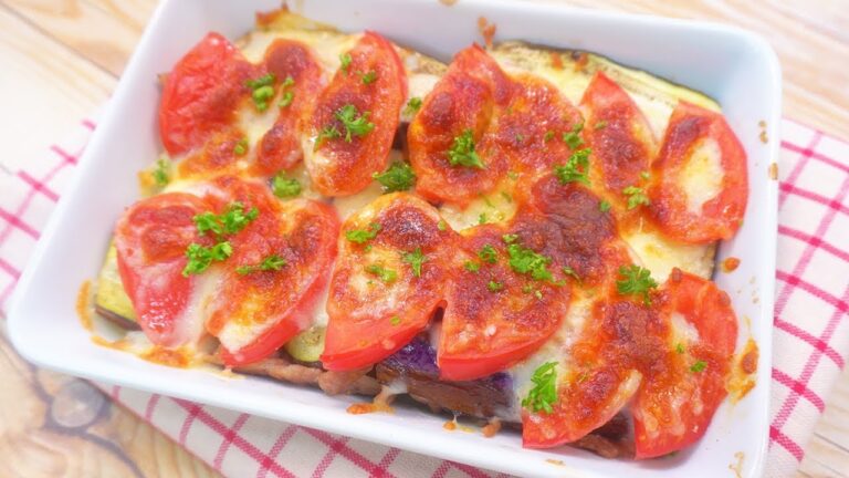 とろ～り激ウマ！豚肉となすのたっぷりチーズ焼き