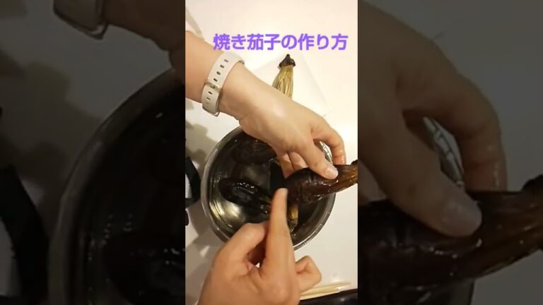 焼き茄子は意外と簡単に作れます😊