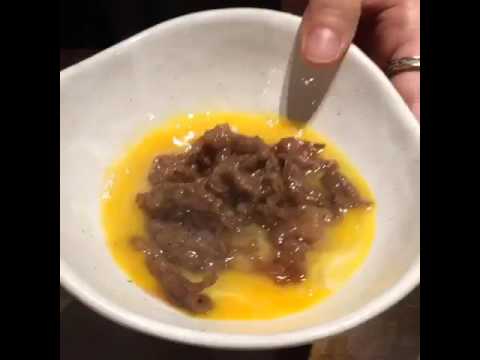 すき焼き風に焼うどん