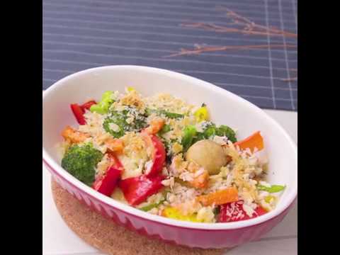 おかずにもワインやビールのおつまみにも パセリ香る たっぷり野菜のパン粉焼き ｜ moguna[モグナ]
