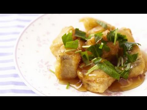 鱈の黒酢あんかけ