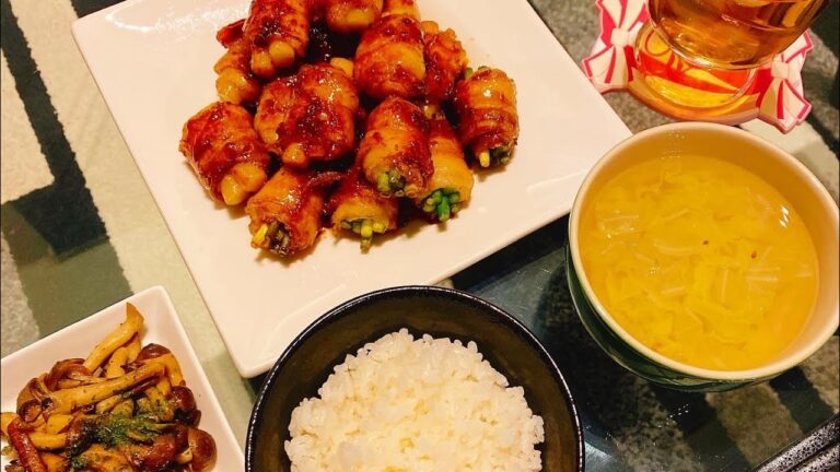 【#shorts 】ご飯おかわり！トッポギとにんにくの芽の豚バラ巻き