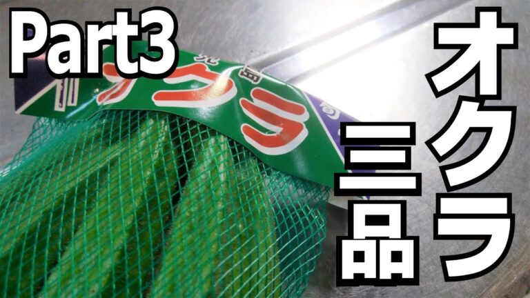 【オクラ大量消費】オクラで3品作る!! Part3【オクラを使ったレシピ】