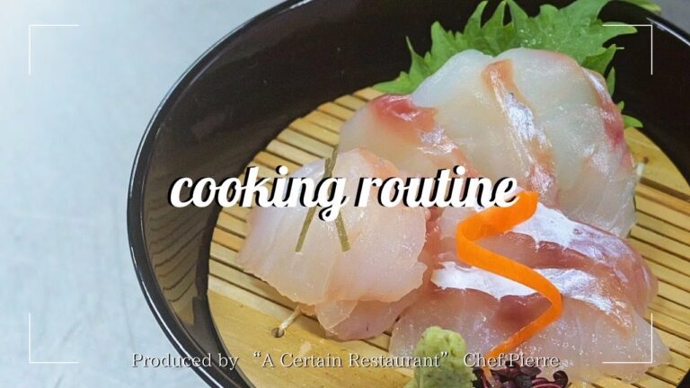 昆布の旨みが凝縮された『真鱈(まだら)』の昆布締め 白子ポン酢 寒鱈汁の作り方/料理動画/魚の刺身とアラ汁《料理人ルーティン》【Japanese food/Japanese cuisine】