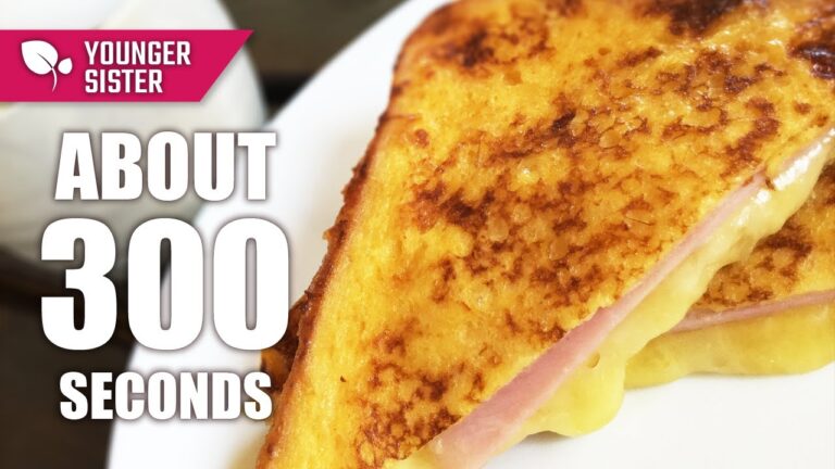 甘くないモンティクリスト⁉タマゴとハムとチーズの【とろとろフレンチトースト】How to make Ham & Cheese French toast＜KITCHEN TANAKA 妹チャレンジ＞