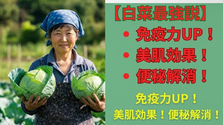 【白菜】実は栄養満点！痩せる、風邪ひかない、肌も綺麗になる！？