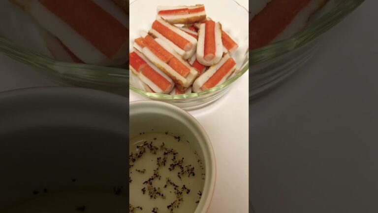 【簡単おつまみ】竹輪のカニカマのせ(酢胡椒)#shorts