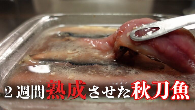 秋の味覚！秋刀魚を腐らせたら旨味が爆発した - アラビアータとビアンコのパスタ【日本語字幕付】