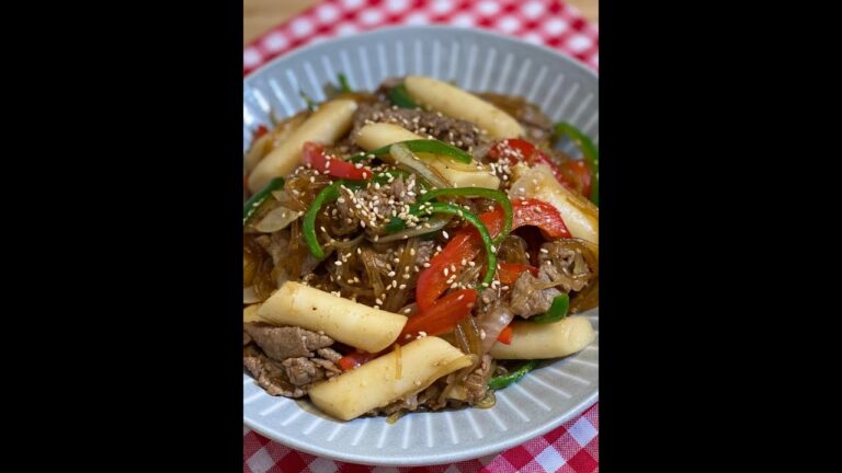 トッポギ チャプチェ / トッポチェ / チャッポキ | 辛くないトッポギとチャプチェ  #Shorts