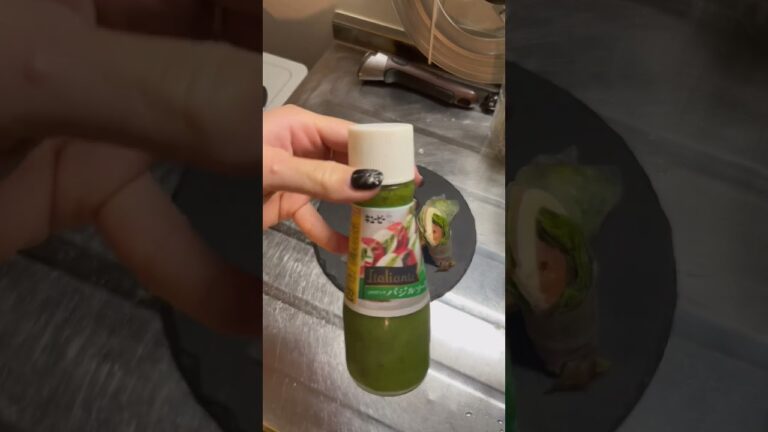 巻くだけ簡単❗️ジェノベーゼソースでイタリアン生春巻き #料理動画 #ライスペーパー #生春巻き #