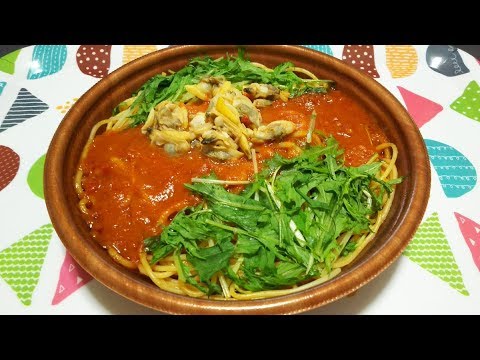 【早送り】あさりと水菜のトマトボンゴレ《セブンイレブン》【食べる動画】