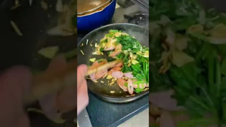 ほうれん草ペペロンチーノ#shorts