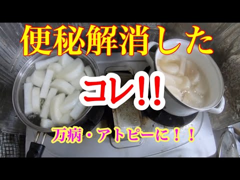 極度の便秘に即効！慢性病、アトピー改善した大根汁！