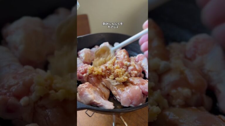 【激ヤバ】手羽元のニンニク煮込み！ワンパン、食材たった1つで簡単 #料理 #簡単レシピ #ワンパンレシピ