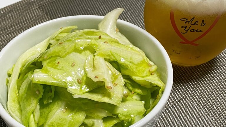 焼肉屋で出てくるつまみキャベツ【パパでも作れる簡単料理：飯テロ】Nibbles Cabbage that comes out at a yakiniku restaurant