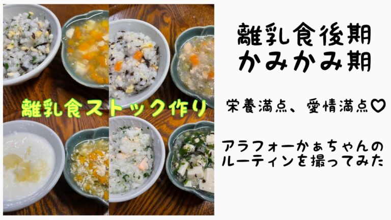 離乳食後期≪かみかみ期≫ストック作り