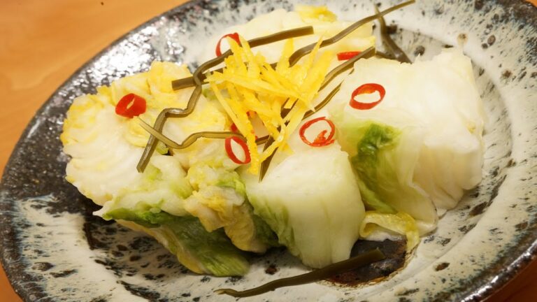 白菜漬けの作り方（干して旨味を増し、旨味と風味を逃さない方法）