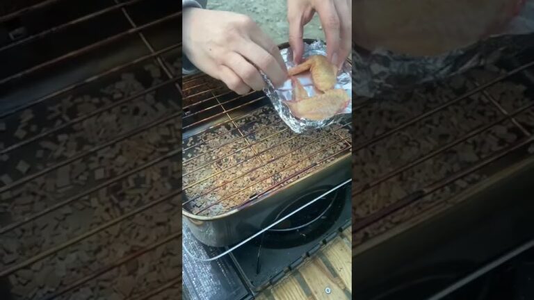 お酒のつまみに手羽先とミックスナッツの燻製をしてみた #shorts #キャンプ #camp #キャンプ部 #キャンプ飯 #ソトレシピ #ソロキャンプ  #スモーキンビリー #簡単レシピ #燻製