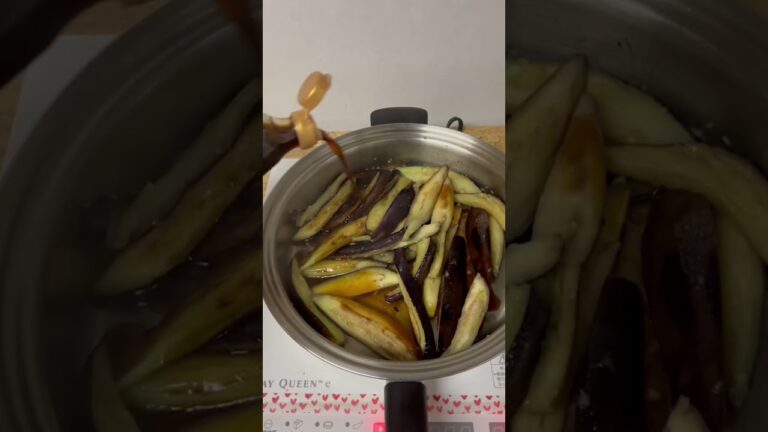 白だしとポン酢のナス炒めを作ってみた｜時短で簡単料理。