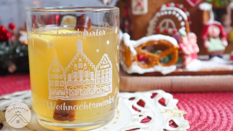 ドイツクリスマス定番！ホット白ワイン(グリューワイン)の作り方・レシピ＊Weißer Glühwein 2021#4