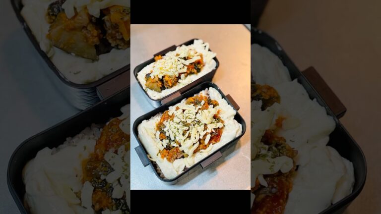 チーズとろ〜り！ミートドリア弁当🍖 #お弁当おかず #food #お弁当動画 #作り置き弁当 #作り置き #お弁当詰め方  #ミートドリア #ドリア