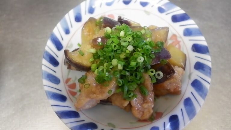 【簡単料理】鶏肉と茄子のさっぱり炒め煮