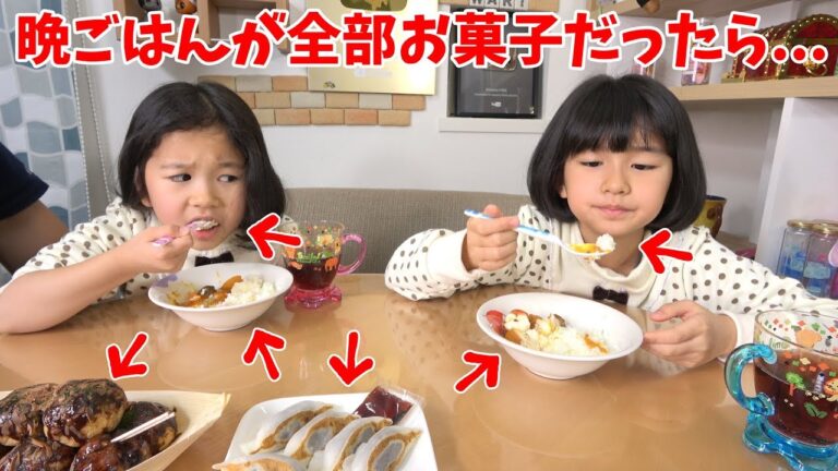 晩ごはんが全部本物そっくりスイーツだったら･･･？カレーたこ焼き餃子コロッケ全部お菓子ｗｗ himawari-CH