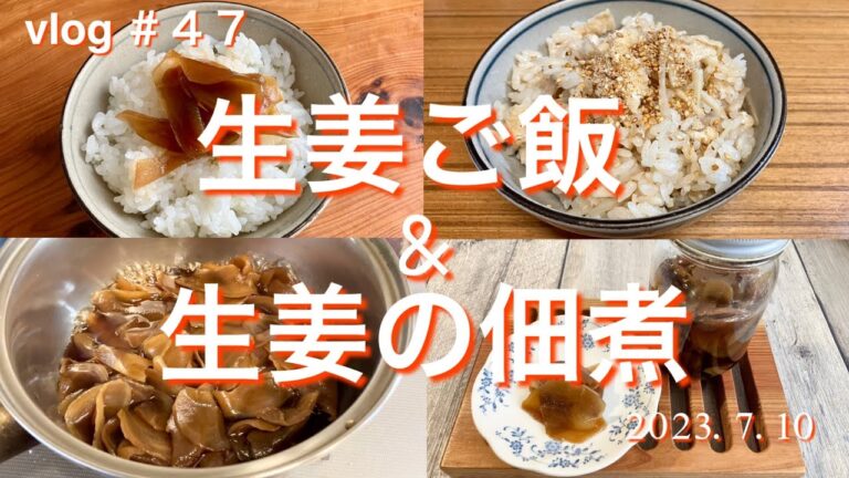 ［生姜ご飯と生姜の佃煮］#新生姜レシピ #生姜ご飯#生姜の佃煮#季節の手作り#簡単美味しい