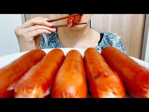 【 咀嚼音】【ASMR】ジョンソンヴィルソーセージ　Johnsonville sausage 소시지【Eating sounds】