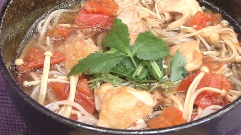 鶏モモのエノキそば