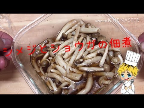 簡単美味しい！シメジとショウガの佃煮