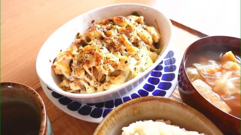 豆腐とエノキのマヨ醤油焼き Grilled tofu