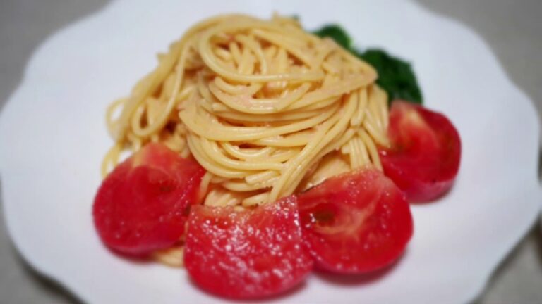 超簡単！明太子パスタの作り方ASpicy  cod  roe  spaghetti