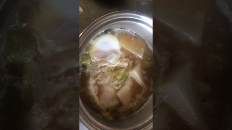 お雑煮白菜包み朝ご飯