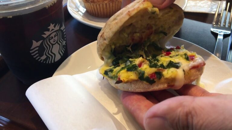 スタバ５０　 ほうれん草エッグ＆ソーセージイングリッシュマフィン