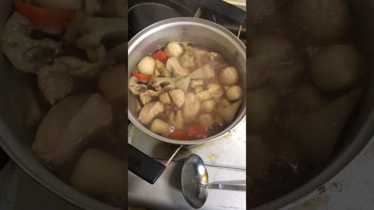 久々に筑前煮作ったでもこんにゃく忘れた🥺