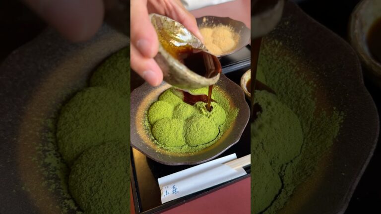 わらび粉100%抹茶わらび餅 #japanesefood