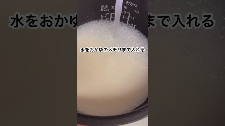 【簡単】父、豆乳粥を作る【消化によいもの】