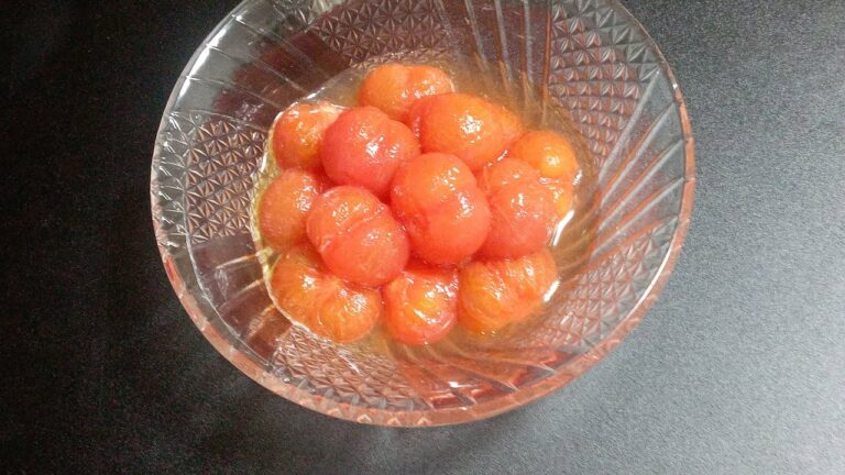ミニトマトのサッパリ和風マリネ（Crispy Japanese-style marinade of mini tomatoes）
