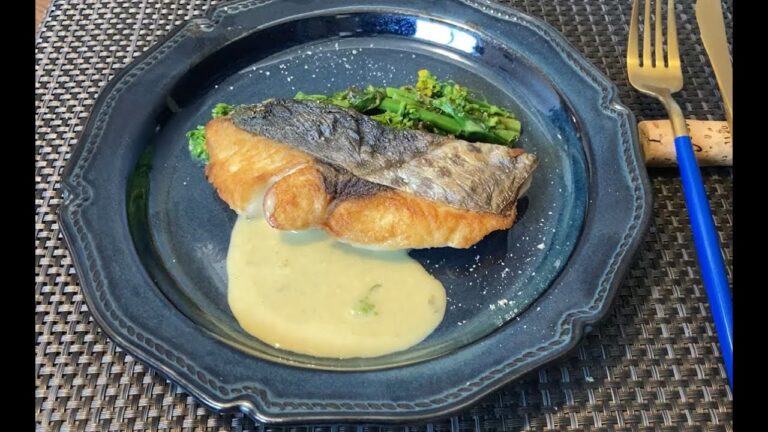 【鰆の美味しい焼き方】 付け合わせは菜の花とマスタードソース｜カフェ料理｜調理法｜ポワレ｜