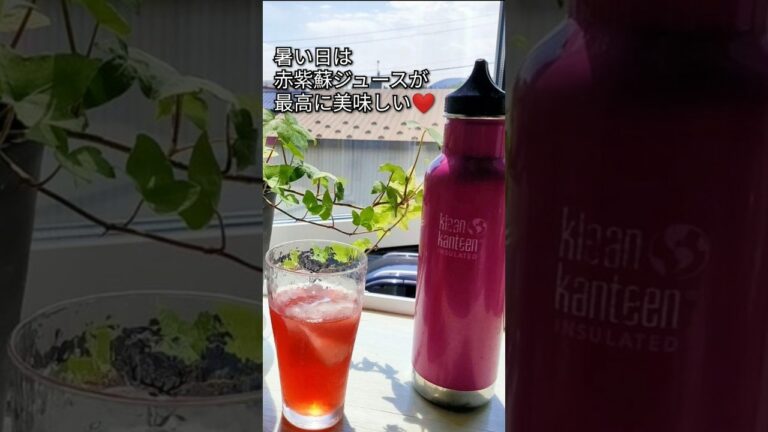 暑い日はやっぱりコレ⭐ #赤しそジュース