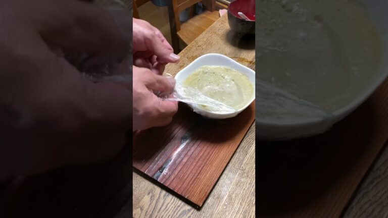 【チンとろろ】自然薯のとろろを電子レンジでチンしてみた #Shorts