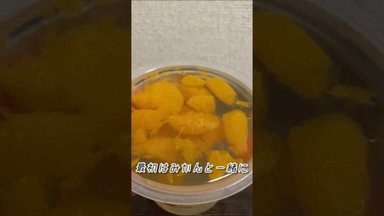 大満足みかんゼリーが美味しすぎた #ゼリー #みかん #コンビニ #スイーツ