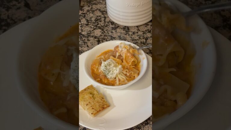 Crockpot High Protein Lasagna Soup | Added Nutrients #food #cooking #easyrecipe #healthy