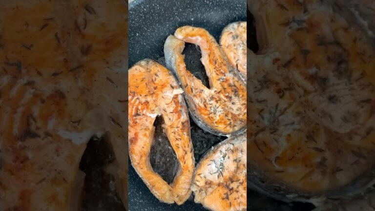 Жареный лосось 🍣🔥